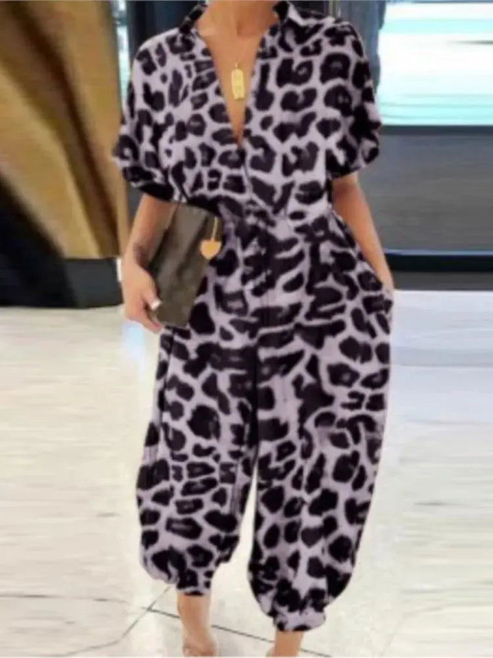 Olivia | Women's V-Neck Summer Jumpsuit