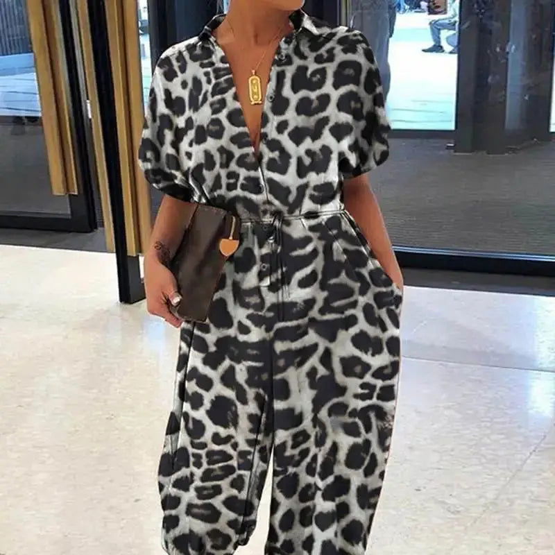 Olivia | Women's V-Neck Summer Jumpsuit