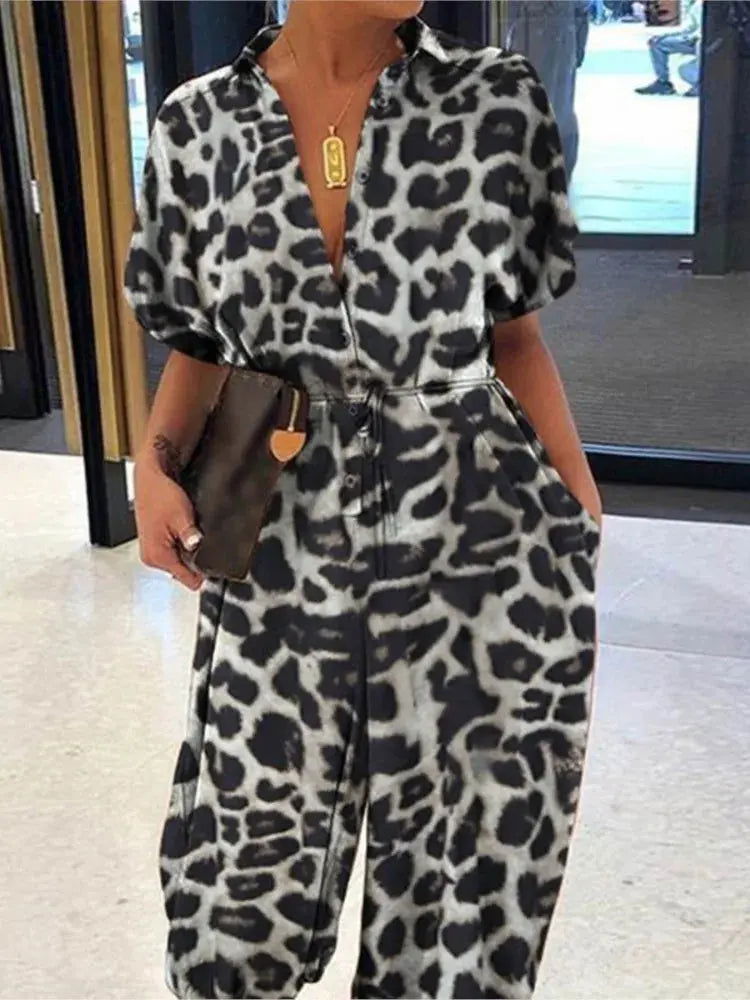 Olivia | Women's V-Neck Summer Jumpsuit