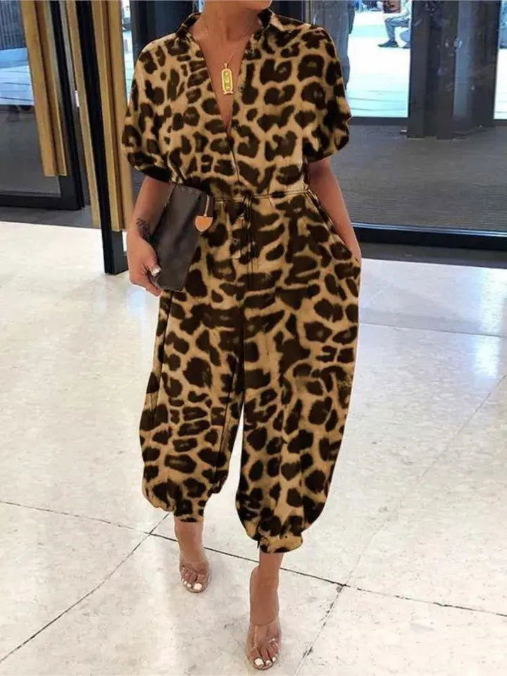 Olivia | Women's V-Neck Summer Jumpsuit