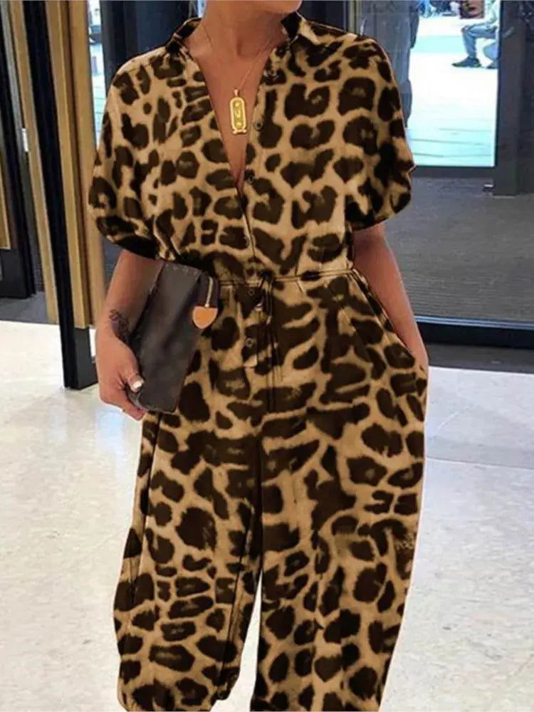 Olivia | Women's V-Neck Summer Jumpsuit