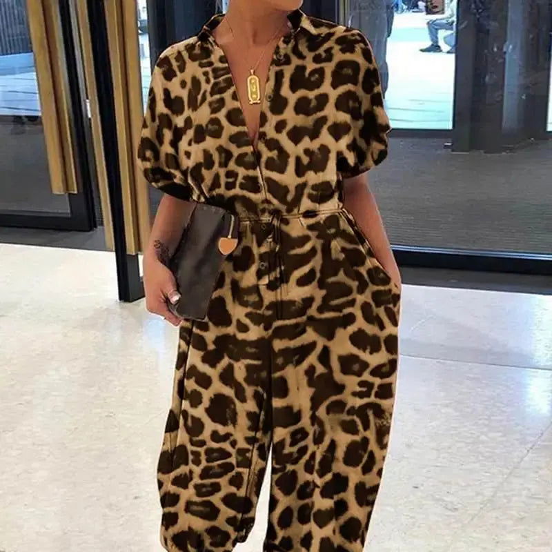 Olivia | Women's V-Neck Summer Jumpsuit