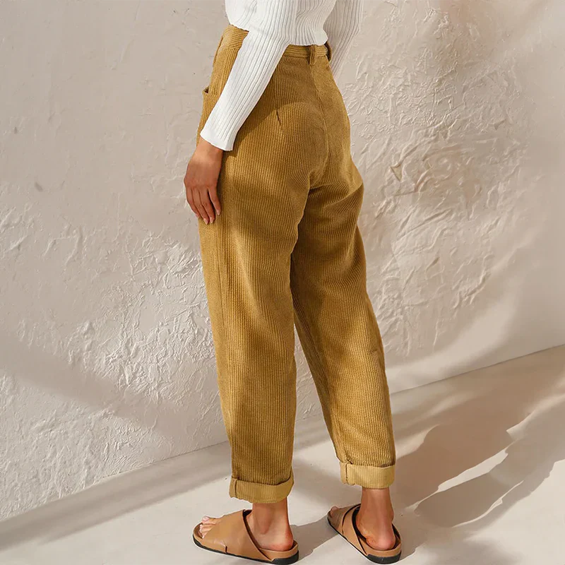 Sutton | Women's Casual Loose Corduroy Trousers