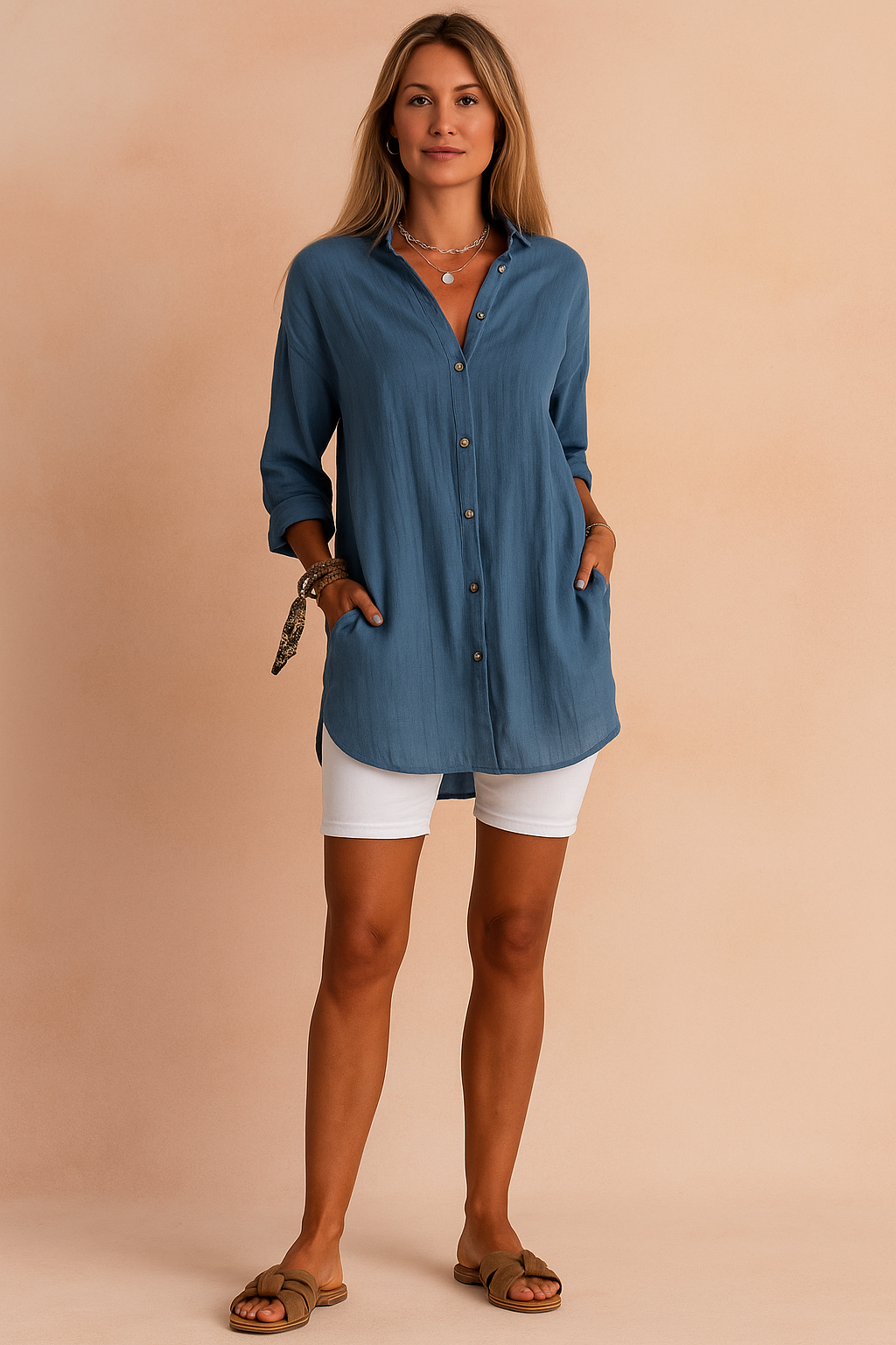 Kylie | Women’s Relaxed Button Down Top