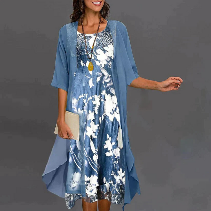 Isolde | Women's Floral Mini Dress Blazer