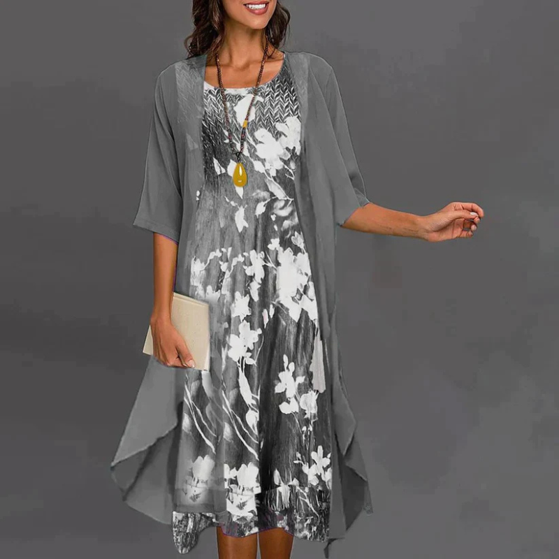 Isolde | Women's Floral Mini Dress Blazer