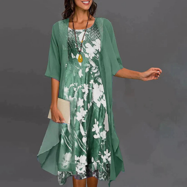 Isolde | Women's Floral Mini Dress Blazer