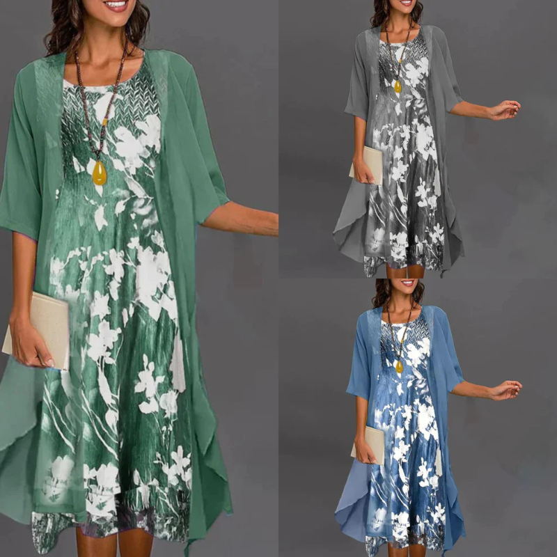 Isolde | Women's Floral Mini Dress Blazer