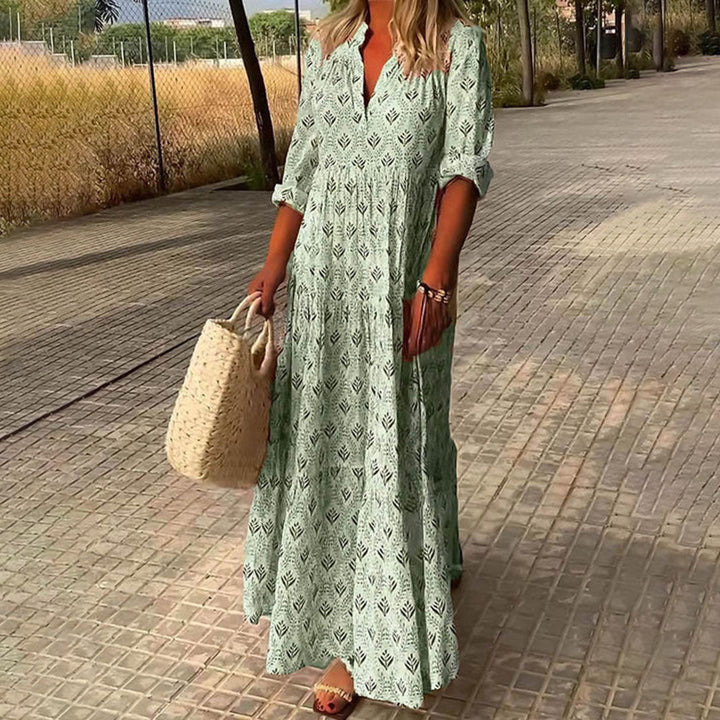 Isabella | Women Boho Print Maxi Dress