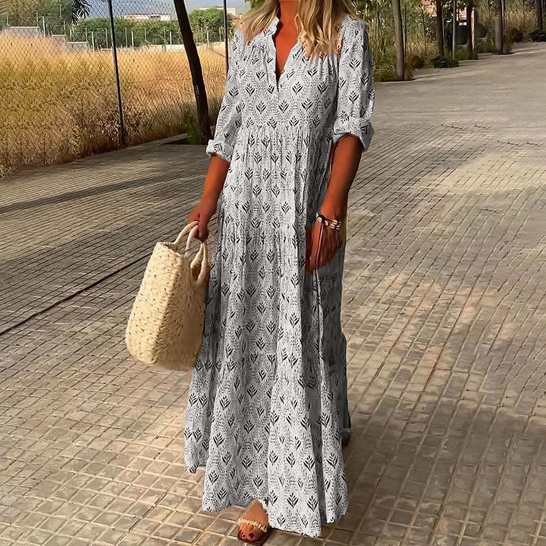 Isabella | Women Boho Print Maxi Dress