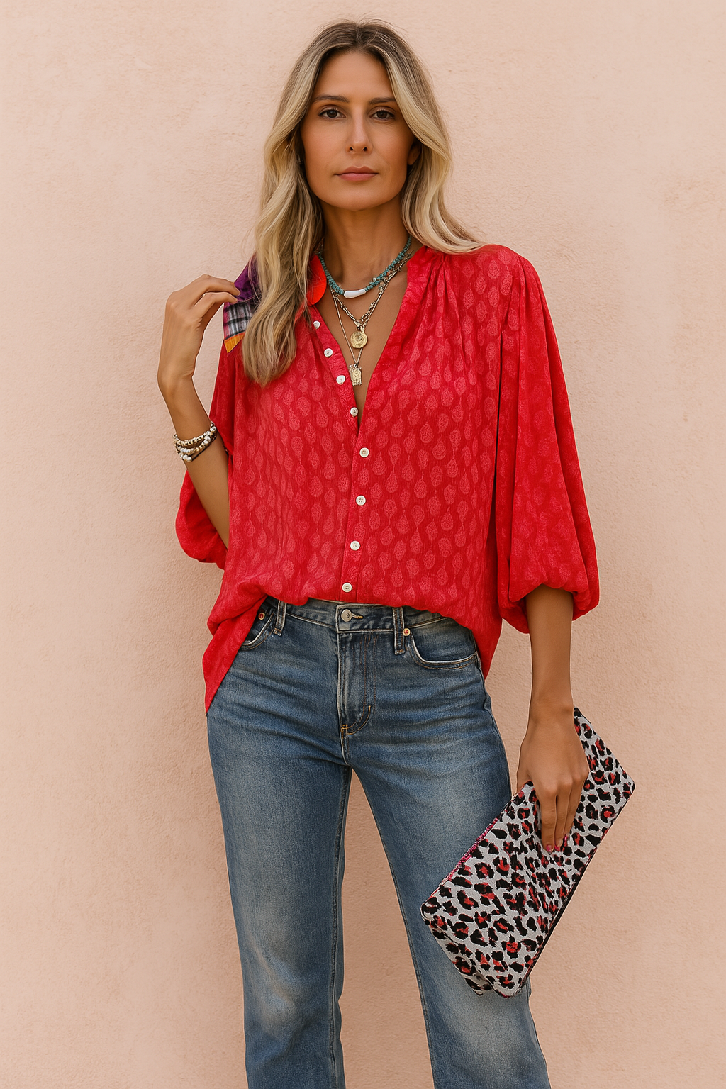 Harper | Women’s Button Front Casual Top