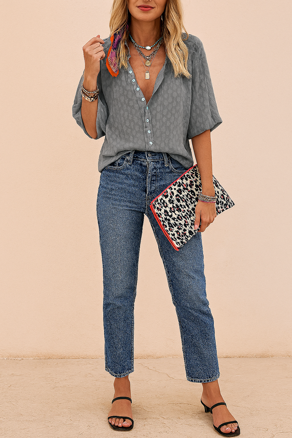 Harper | Women’s Button Front Casual Top