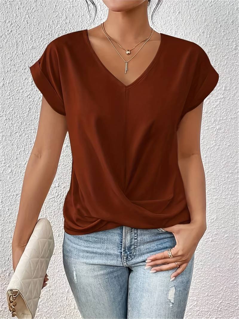 Taya | Women's V-Neck Oversized Blouse