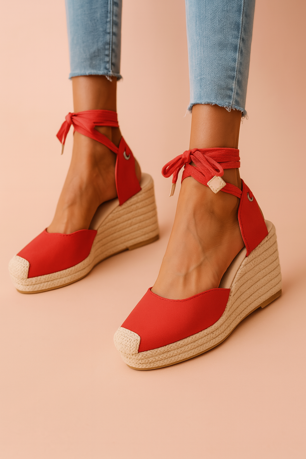 Kate | Women Tie-Up Wedge Sandals
