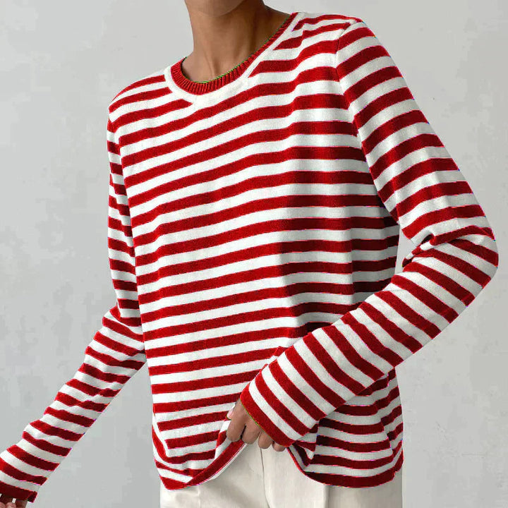Dana | Women Striped Elegant Summer T-Shirt