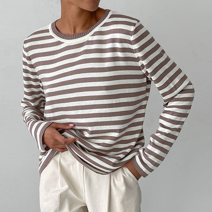 Dana | Women Striped Elegant Summer T-Shirt