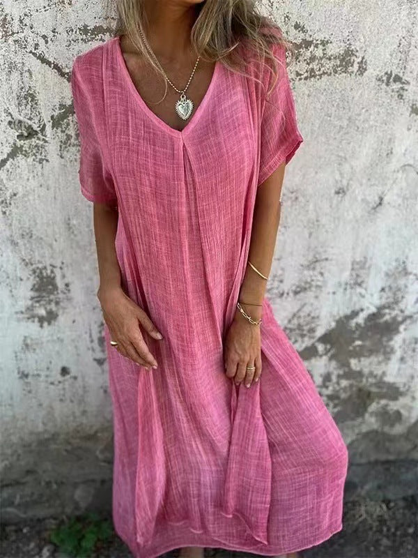Amy | Women Loose V-Neck Dress