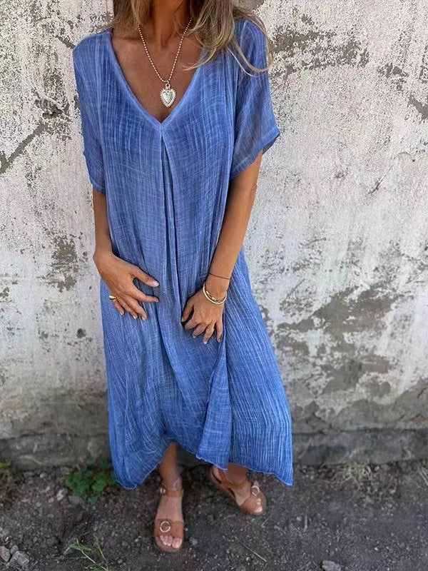 Amy | Women Loose V-Neck Dress
