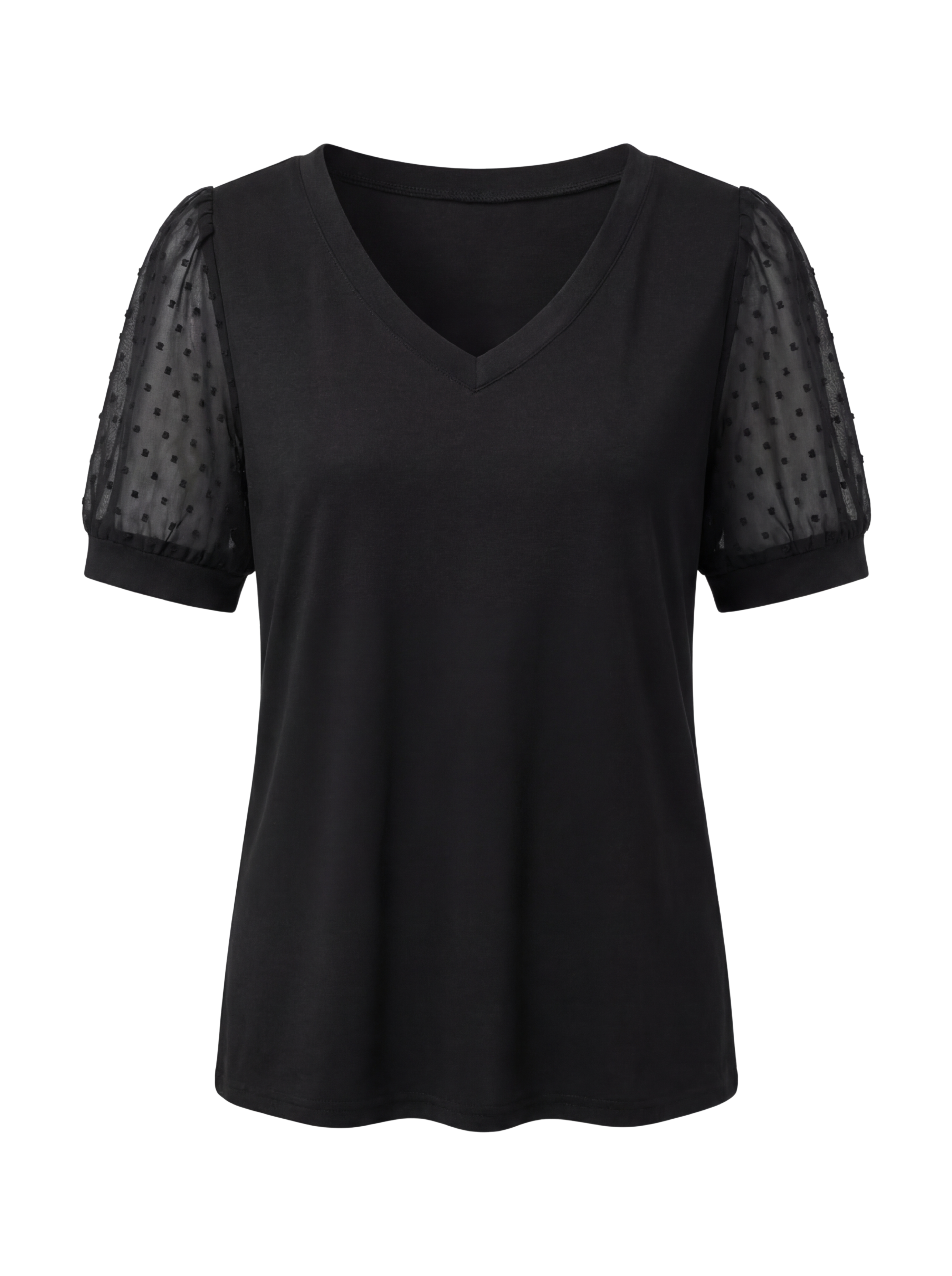 Thea | Women's V-Neck Puff Sleeve Top