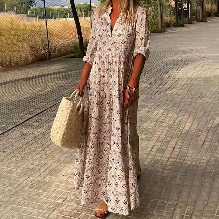 Isabella | Women Boho Print Maxi Dress