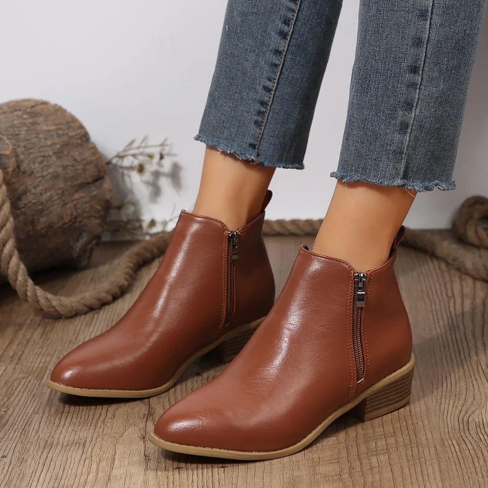 Aveline | Women's Lace-Up Ankle Boots