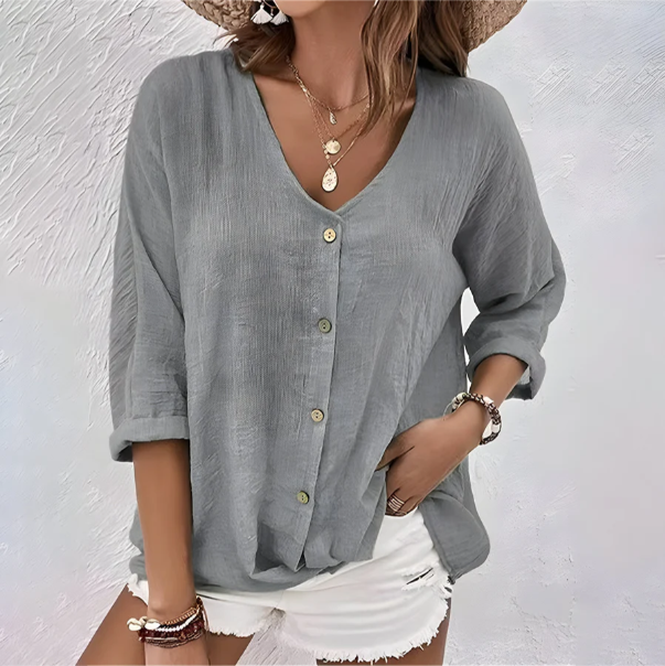 Marcia | Women Relaxed Button-Up Blouse