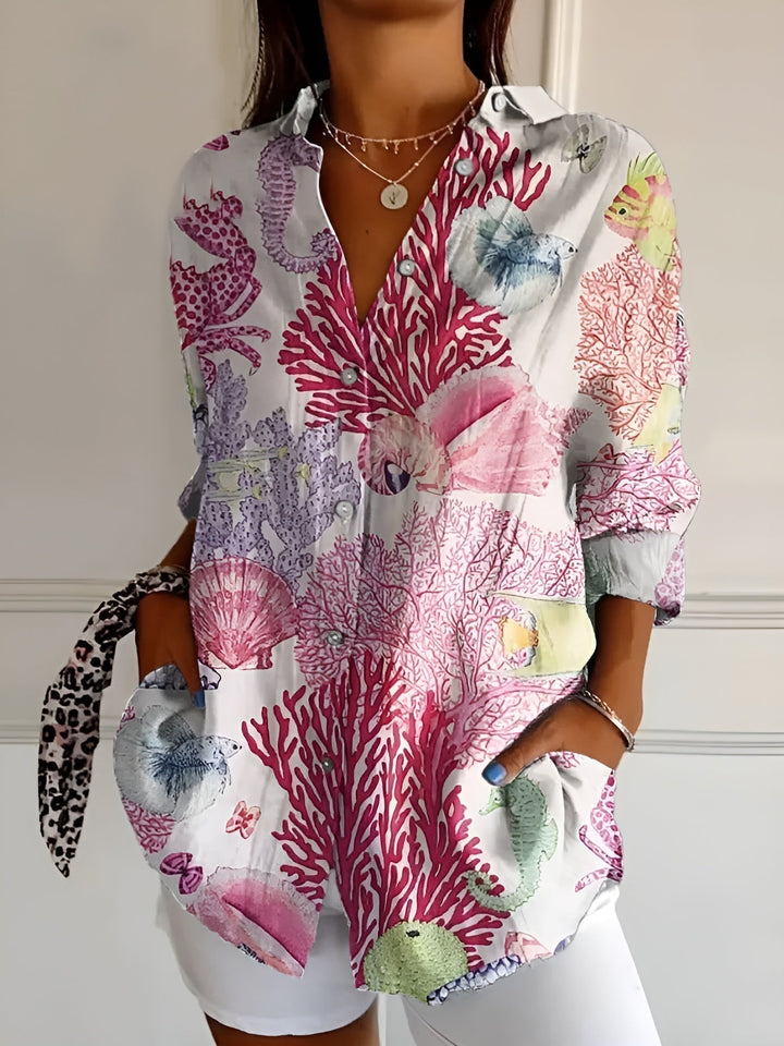 Lena | Women's Long-Sleeve Button-Down Shirt