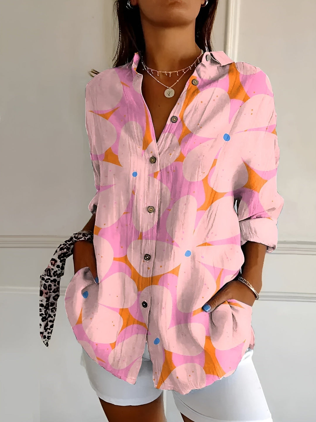 Lena | Women's Long-Sleeve Button-Down Shirt
