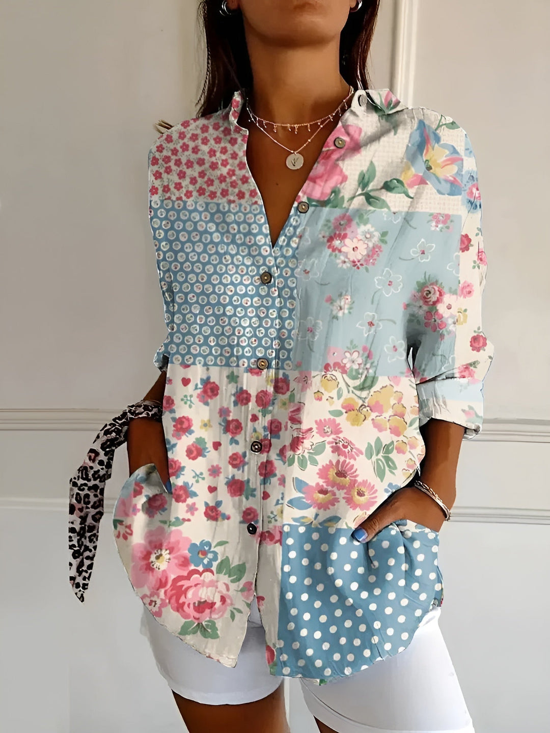 Lena | Women's Long-Sleeve Button-Down Shirt