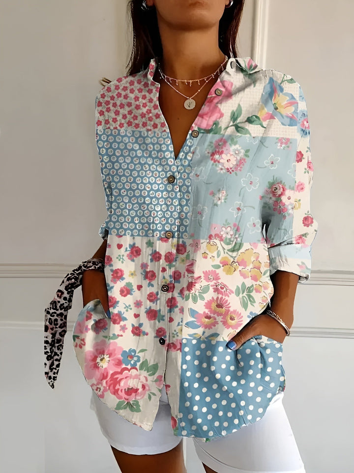 Lena | Women's Long-Sleeve Button-Down Shirt