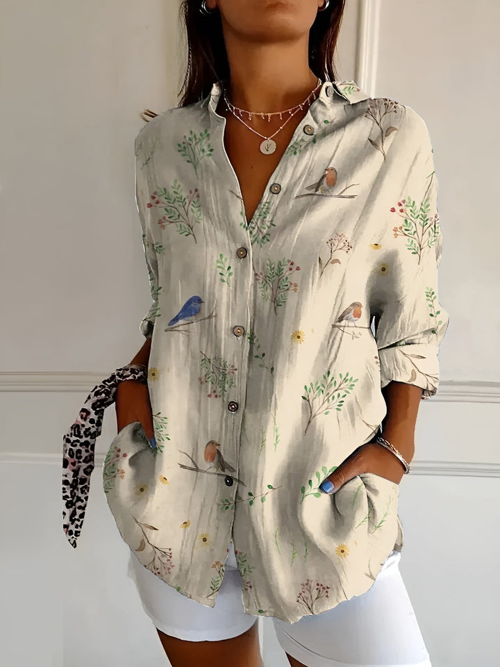 Lena | Women's Long-Sleeve Button-Down Shirt
