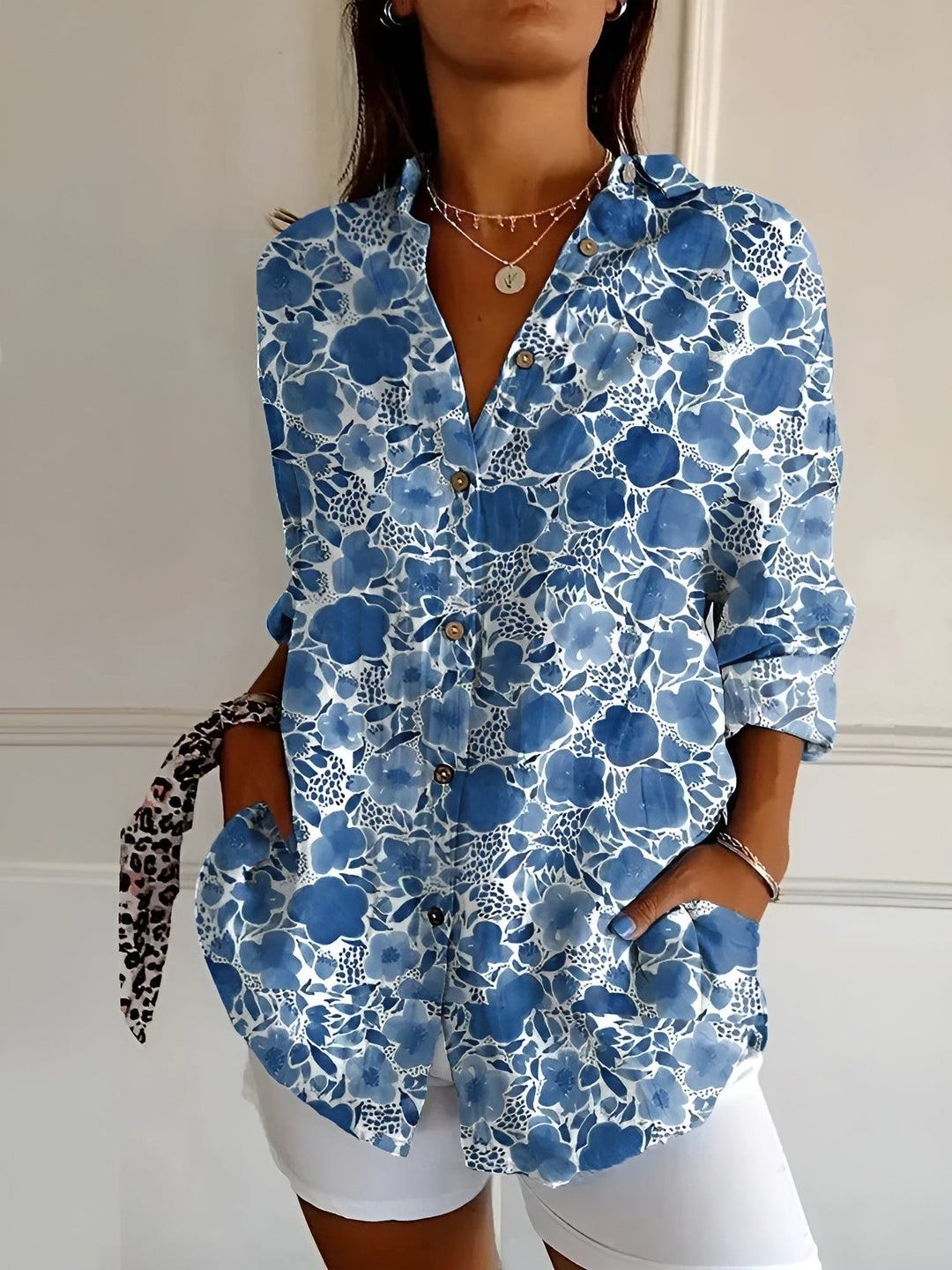 Lena | Women's Long-Sleeve Button-Down Shirt