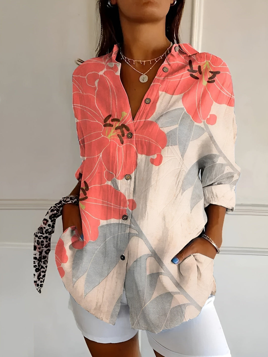 Lena | Women's Long-Sleeve Button-Down Shirt