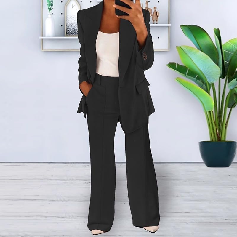 Aurelia | Women's Elegant Blazer & Wide-Leg Pants Set