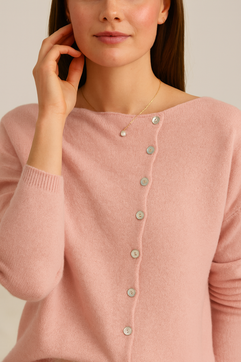 Sutton | Women's Asymmetric V-Neck Cardigan