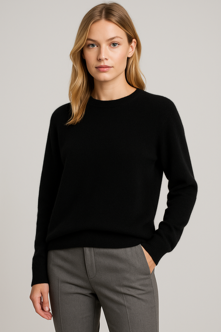 Mette | Women's Classic Crew Neck Knit Sweater