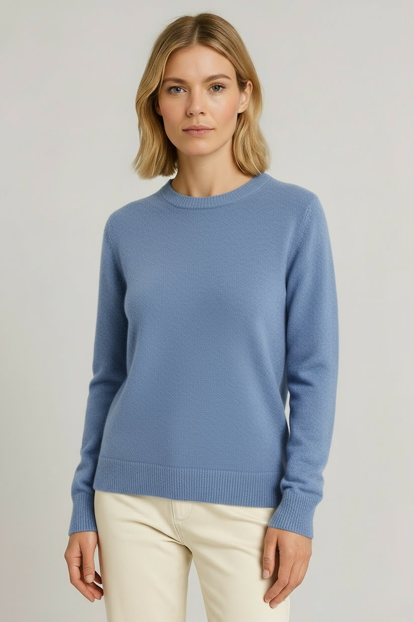 Mette | Women's Classic Crew Neck Knit Sweater