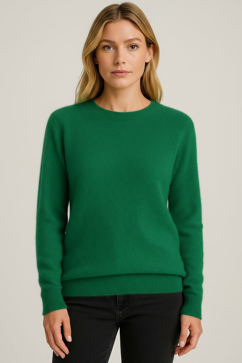 Mette | Women's Classic Crew Neck Knit Sweater