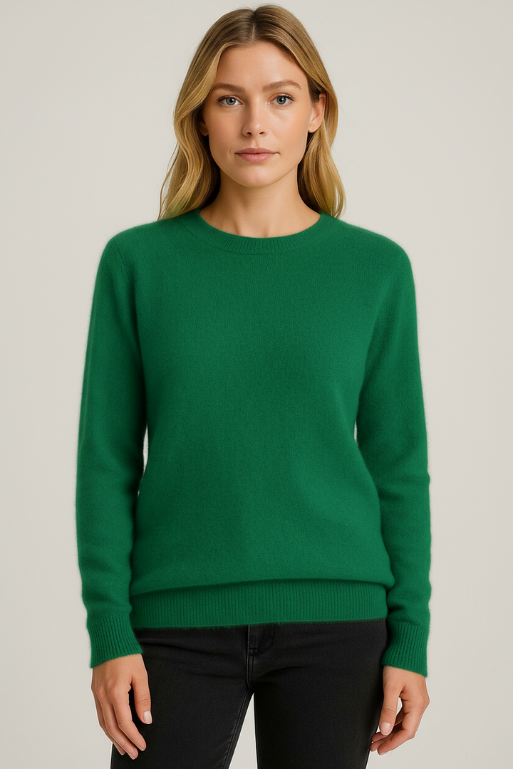 Mette | Women's Classic Crew Neck Knit Sweater
