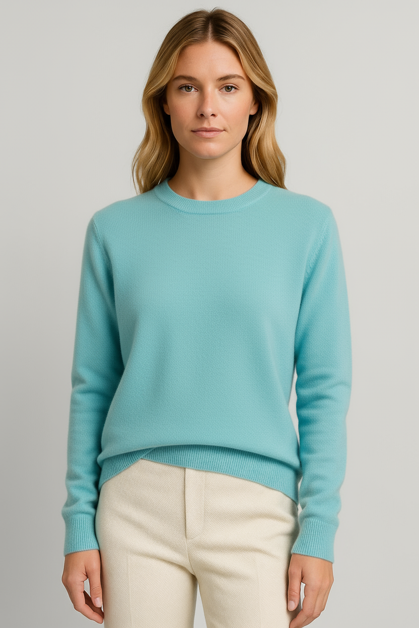 Mette | Women's Classic Crew Neck Knit Sweater