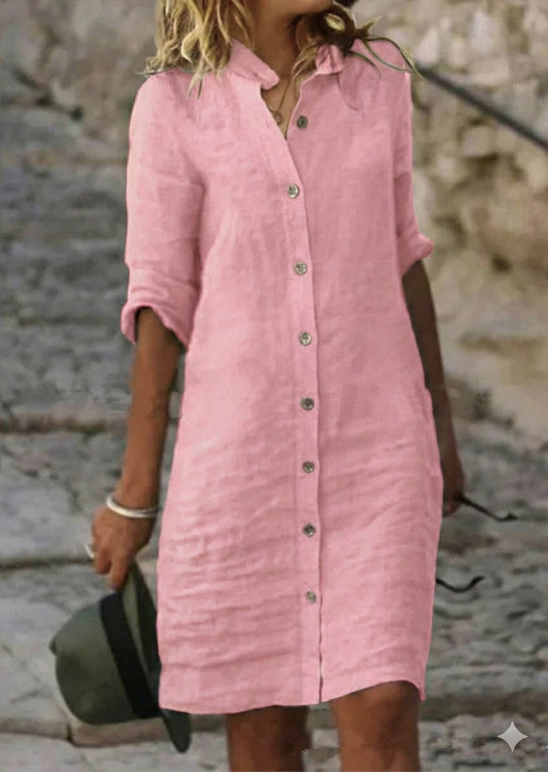 Marlowe | Women's Button Front Mini Sun Dress