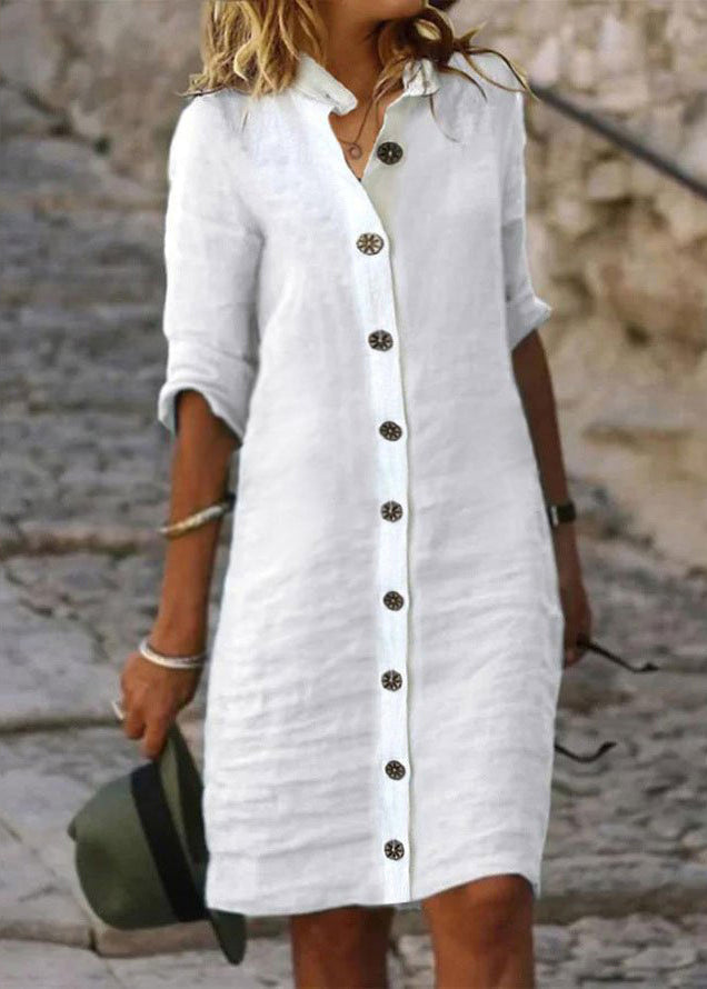 Marlowe | Women's Button Front Mini Sun Dress