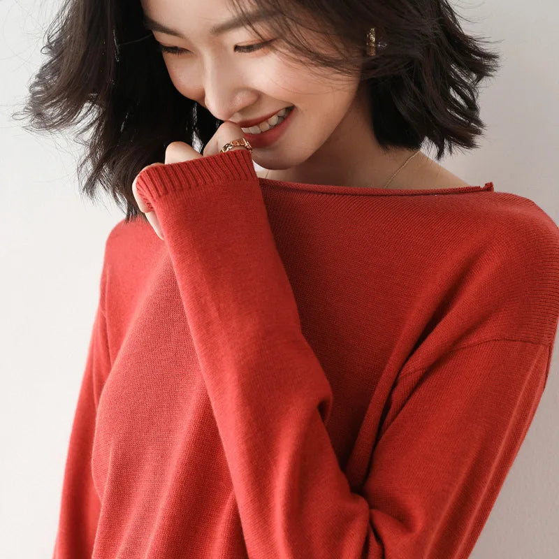Mette | Women's Chic Long Sleeve Knit Sweater