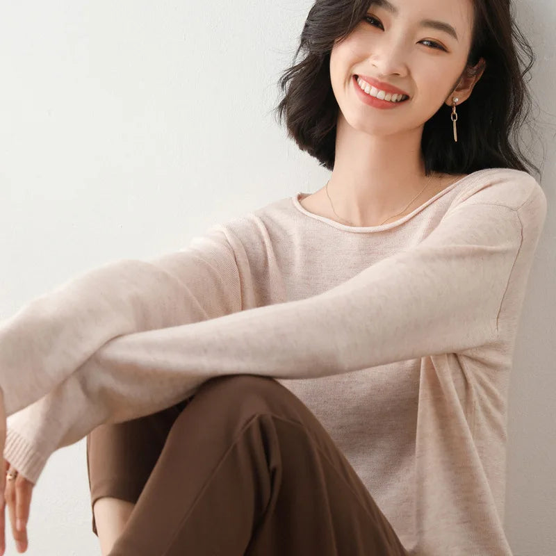 Mette | Women's Chic Long Sleeve Knit Sweater
