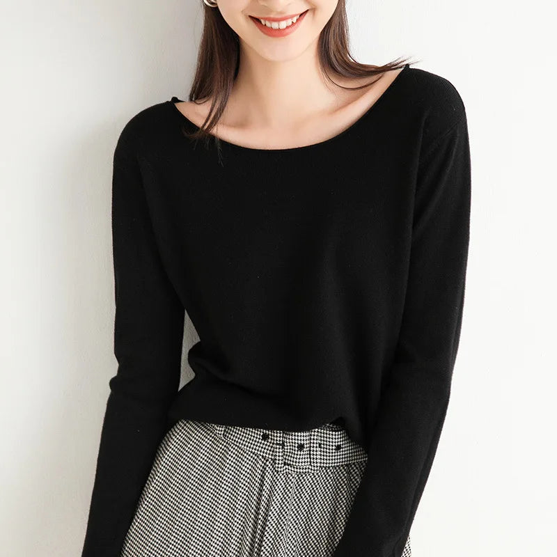 Mette | Women's Chic Long Sleeve Knit Sweater