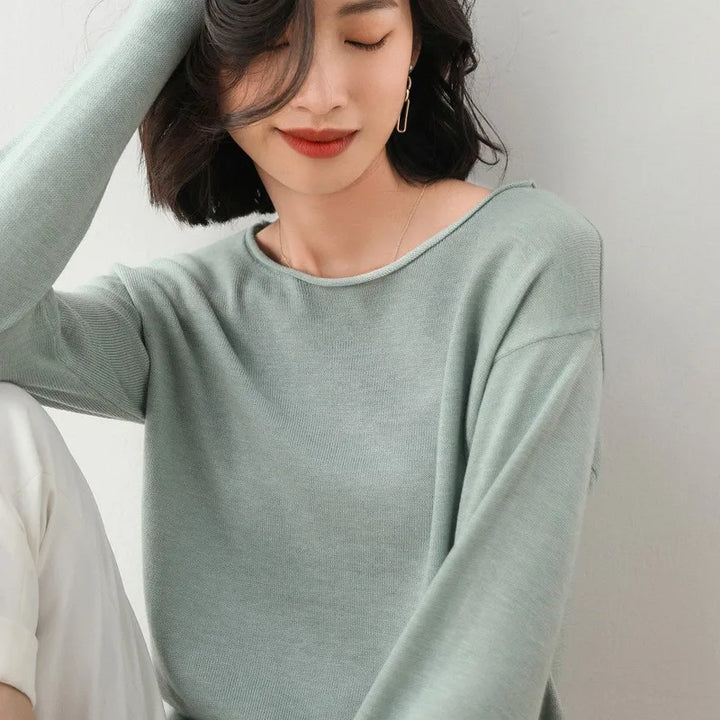 Mette | Women's Chic Long Sleeve Knit Sweater