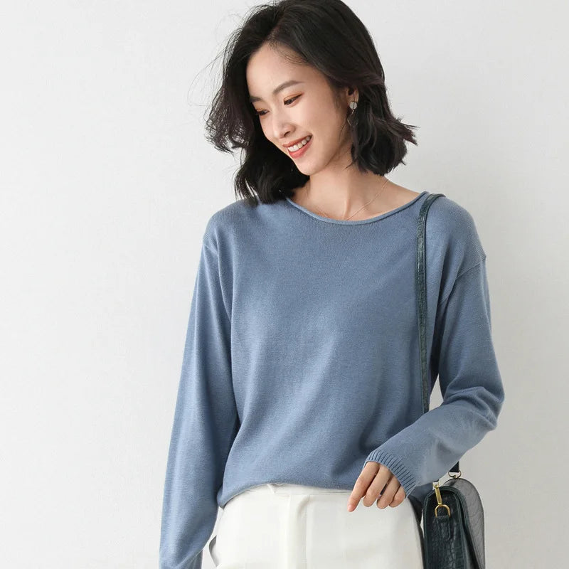 Mette | Women's Chic Long Sleeve Knit Sweater