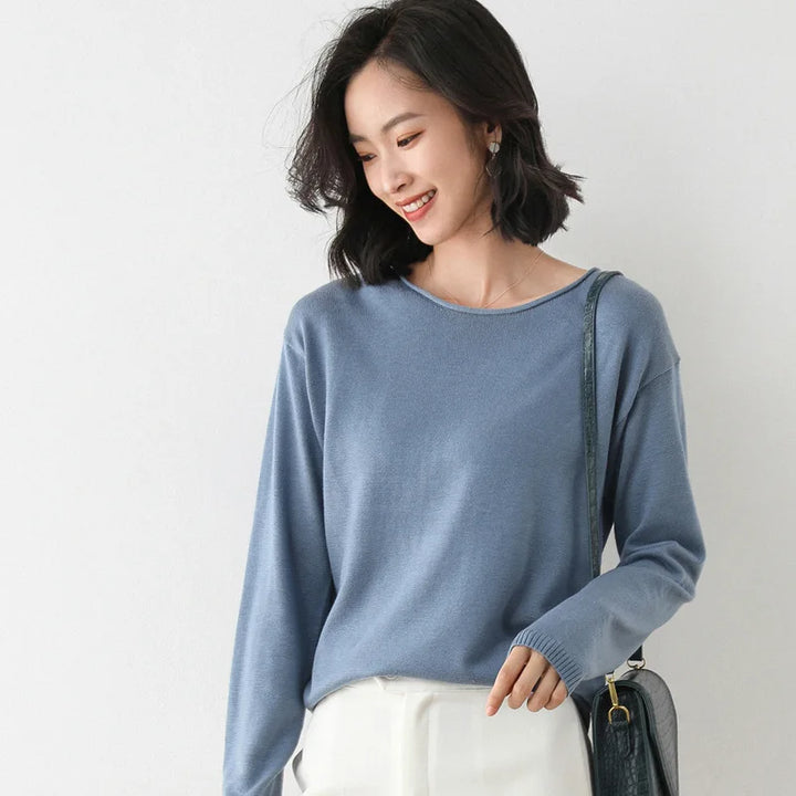 Mette | Women's Chic Long Sleeve Knit Sweater