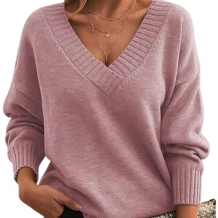 Jolene | Women's V-Neck Knit Sweater