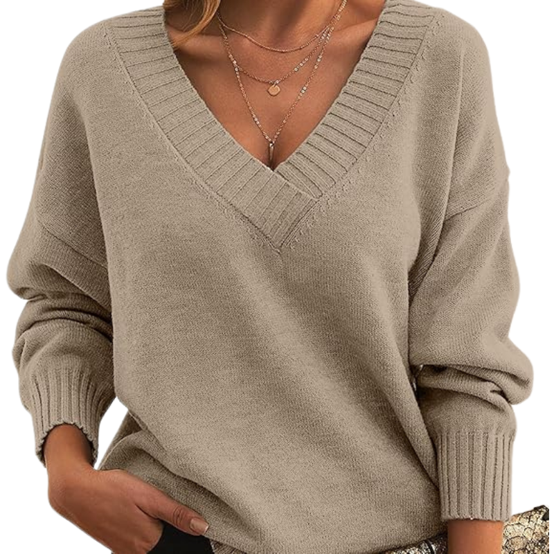 Jolene | Women's V-Neck Knit Sweater